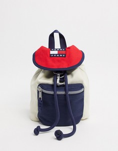 Светлый парусиновый рюкзак Tommy Jeans-Мульти