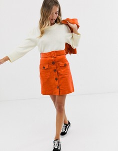 Вельветовая юбка из комплекта The East Order Danijo-Оранжевый