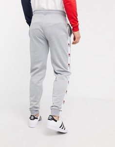 Спортивные брюки с манжетами и полосами по бокам Tommy Hilfiger-Серый
