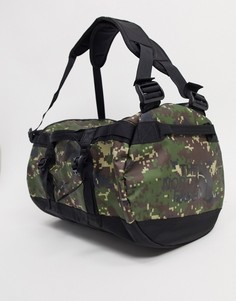 Маленькая сумка дафл вместимостью 31 л с камуфляжным принтом The North Face Base Camp-Зеленый