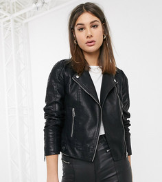 Куртка из искусственной кожи Vero Moda Tall-Черный