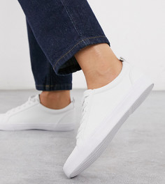 Белые кроссовки для широкой стопы на шнуровке ASOS DESIGN Dunn-Белый