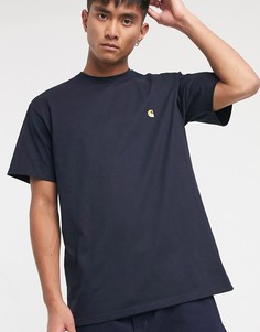 Темно-синяя футболка Carhartt WIP-Темно-синий