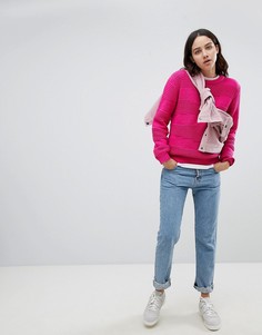 Фактурный джемпер крупной вязки Mads Norgaard-Розовый