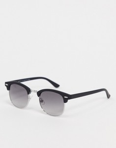 Черные солнцезащитные очки с дымчатыми стеклами River Island-Черный