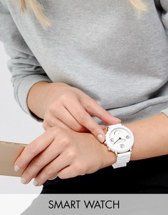 Белые гибридные смарт-часы с браслетом Marc Jacobs Connected MJT1004-Белый