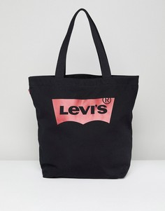 Парусиновая сумка-тоут Levis-Черный