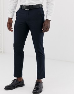 Узкие брюки под смокинг French Connection-Темно-синий