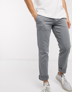 Серые зауженные брюки BOSS-Серый