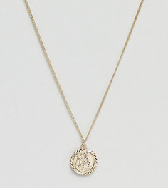 Золотистое ожерелье с подвеской Reclaimed Vintage inspired эксклюзивно для ASOS-Золотой