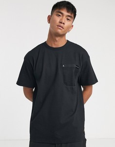 Черная футболка с сетчатыми карманом Carhatt WIP-Черный