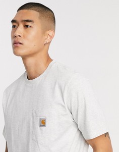 Серая футболка с карманом Carhartt WIP-Серый