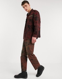 Красные брюки карго с камуфляжным принтом в винтажном стиле Milk It-Красный