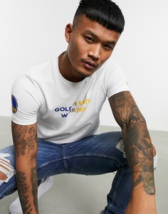 Белая футболка с надписью "Golden State Warriors" New Era NBA-Белый