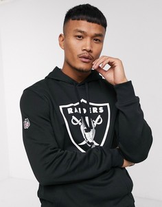 Худи черного цвета с логотипом New Era Oakland Raiders-Черный