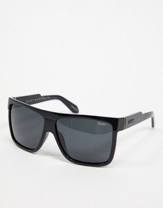 Квадратные солнцезащитные очки в черной оправе Quay Australia-Черный