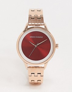 Наручные часы цвета розового золота Armani Exchange Harper AX5609-Золотой