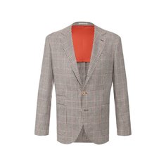 Пиджак из смеси льна и шерсти Brunello Cucinelli