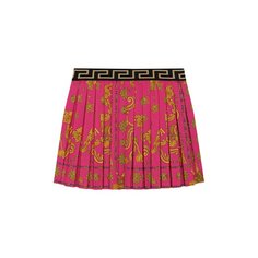 Плиссированная юбка из хлопка Versace