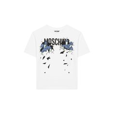 Хлопковая футболка Moschino Kid