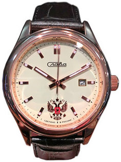 Российские наручные мужские часы Slava 1363757-300-2414. Коллекция Премьер Слава