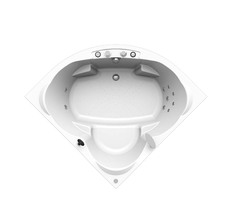 Ванна акриловая Радомир Сорренто Релакс Luxe 1-65-5-0-1-037 148х148 см, с г/м, белая