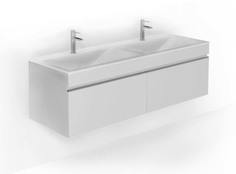 Тумба под раковину Равал Twins Twi.01.140/P/W 140 см, белая Raval