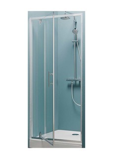 Душевая дверь Kolpa- San Luna TVO/S 80х190 см, прозрачное стекло, профиль хром