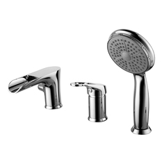 Смеситель LEMARK Omega LM3145C на борт ванны, встраиваемый (хром)