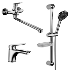 Смеситель LEMARK Комплект смесителей Set LM7302C для ванной "3 в 1" (хром)