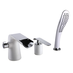 Смеситель LEMARK Melange LM4945CW на борт ванны, встраиваемый (хром)