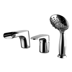 Смеситель LEMARK Shift LM4345C на борт ванны, встраиваемый (хром)