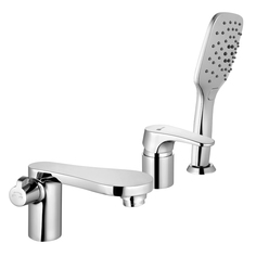 Смеситель LEMARK Shift LM4347C для ванны, встраиваемый (хром)