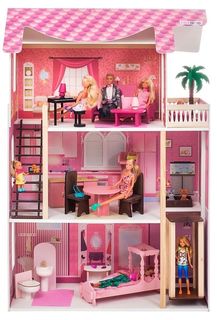 Кукольный домик PAREMO "Монте-Роза" с мебелью (разноцветный)