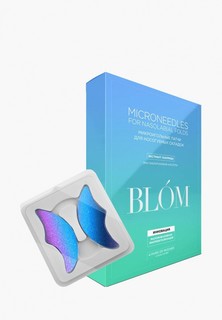 Патчи для лица Blom Микроигольные BLOM с экстрактом лакрицы для носогубных складок, 4 пары