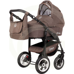 Коляска 2 в 1 Bart Plast FENIX PRIME 05 коричневый лен