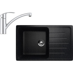 Кухонная мойка и смеситель EcoStone ES-019 Grohe Eurosmart черная (ES-19-308, 33281002)