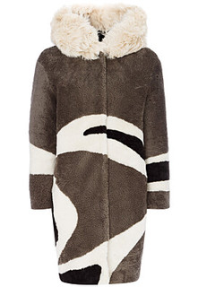Утепленная шуба из овчины Virtuale Fur Collection