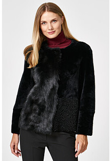 Короткая шуба из овчины Virtuale Fur Collection
