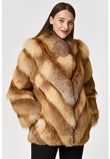 Короткая шуба из меха лисы Fur Avenue