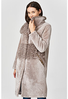 Утепленная шуба из овчины Virtuale Fur Collection