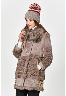 Шуба из натуральной овчины Virtuale Fur Collection