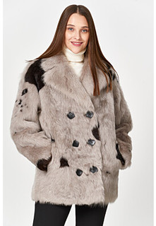 Укороченная шуба из овчины Virtuale Fur Collection