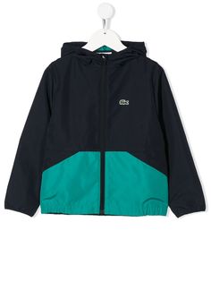 Lacoste Kids толстовка в стиле колор-блок с капюшоном