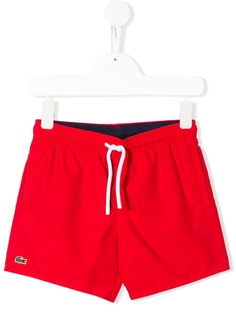 Lacoste Kids плавки-шорты с нашивкой-логотипом