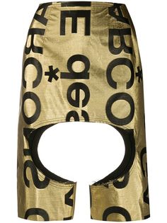 Comme Des Garçons шорты с логотипом и вырезами