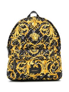 Versace Kids рюкзак с принтом Baroque