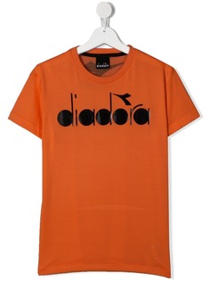 Diadora Junior футболка с круглым вырезом и логотипом