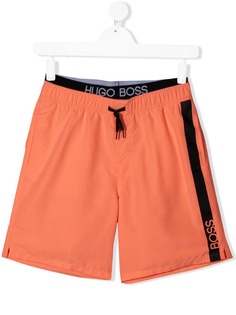 BOSS Kidswear плавки-шорты с логотипом