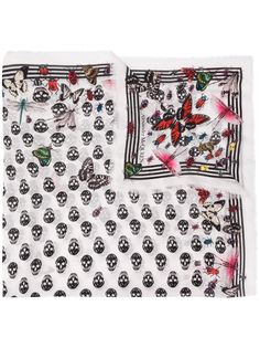 Alexander McQueen платок с принтом Skull